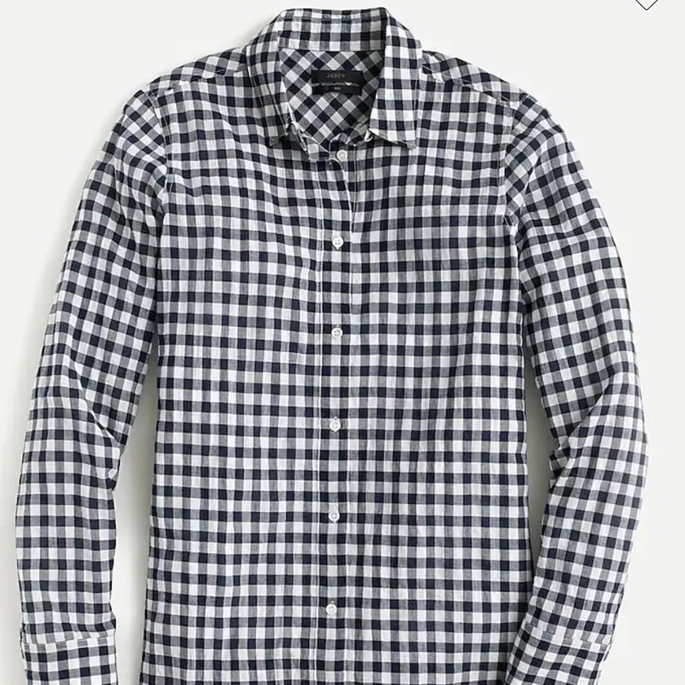 J. Crew Gingham Button Down Shirt